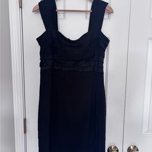 Jones New York Black Layered Mini Dress